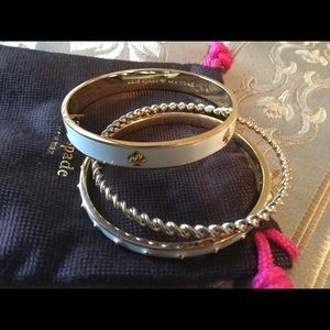 Kate Spade 3 piece set Bangle Bracelets